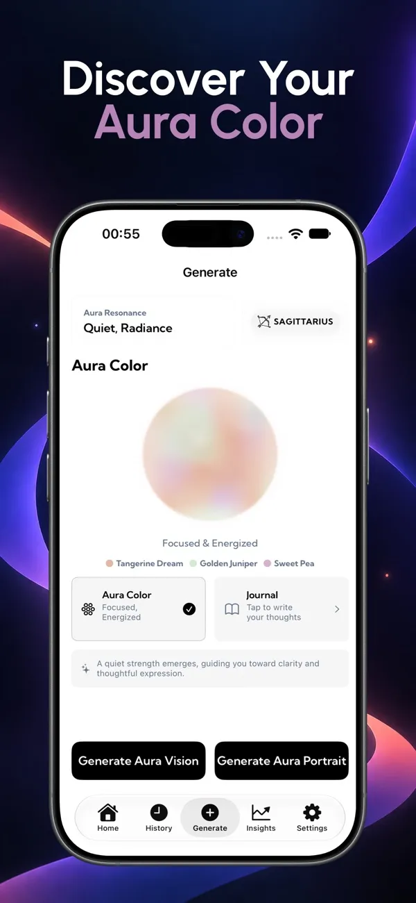Aura on iPhone